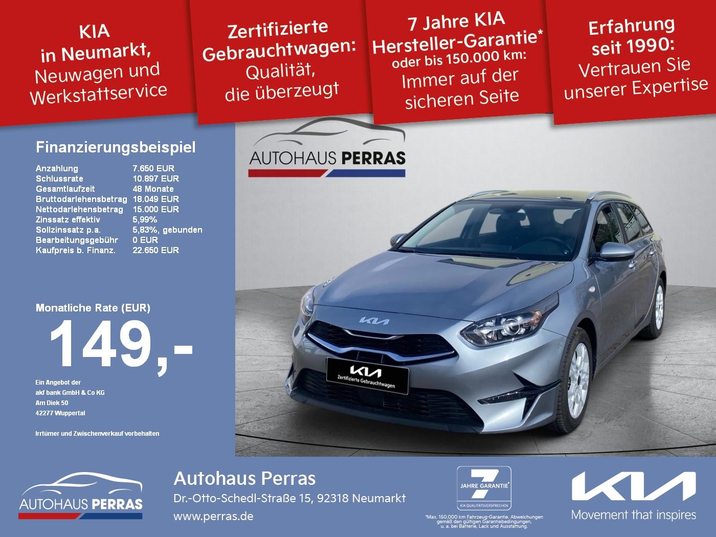 Kia cee'd SW 1.5T 140 DCT7 VIS KOMF (NAV) Navi+SHZ+L