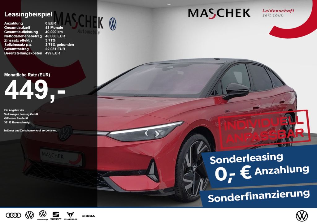 ID.7 GTX Sonderleasing! AHK Pano Memory Anschlus