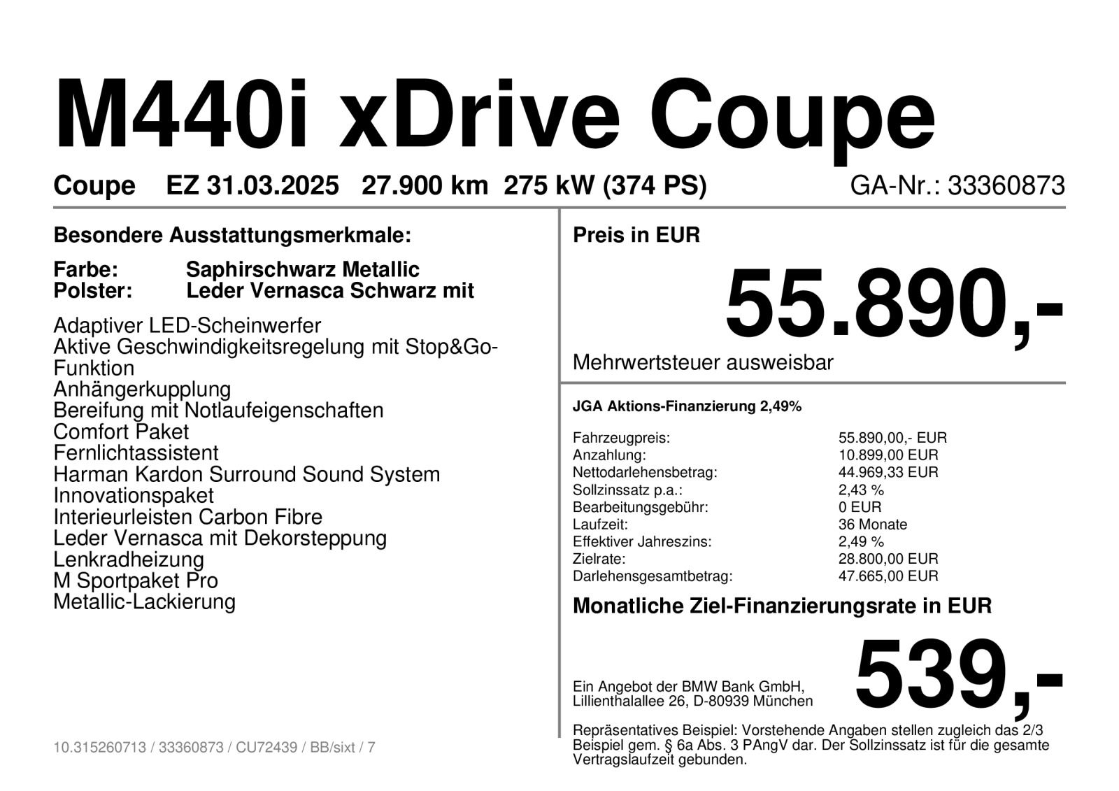 BMW M440 - Bild 4