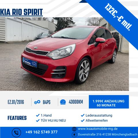 Kia Rio Spirit*1.Hand*Leder*Allwetter*TÜV HU/AU NEU*