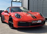Porsche 911 TARGA 4 CHRONO BOSE SPORTABGAS APPROVED 1HD - Porsche mit Benzin-Antrieb: Orange, Cabrio, 911
