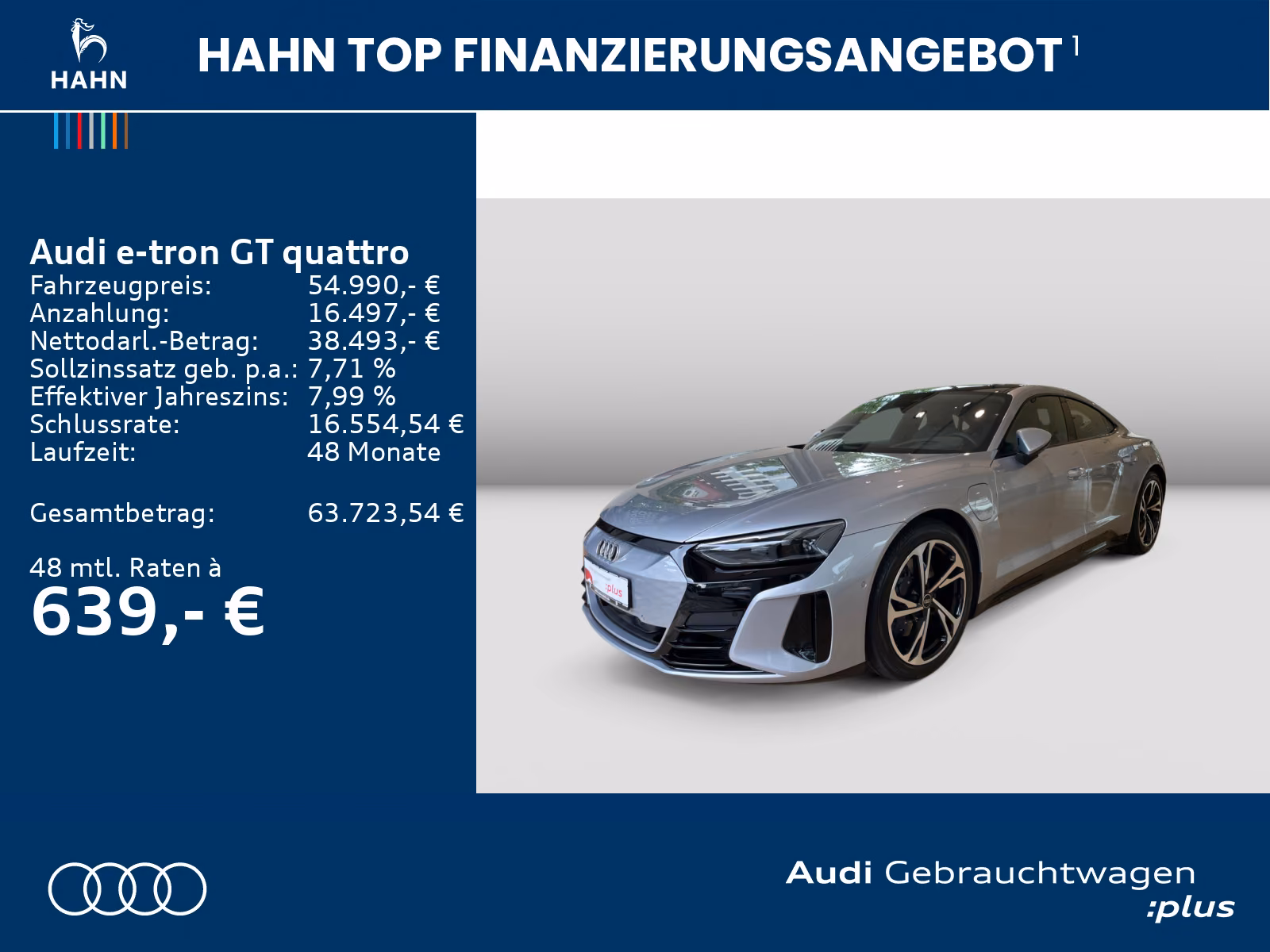 Audi e-tron GT quattro S-tr HUD 360° Pano Optik Schwa