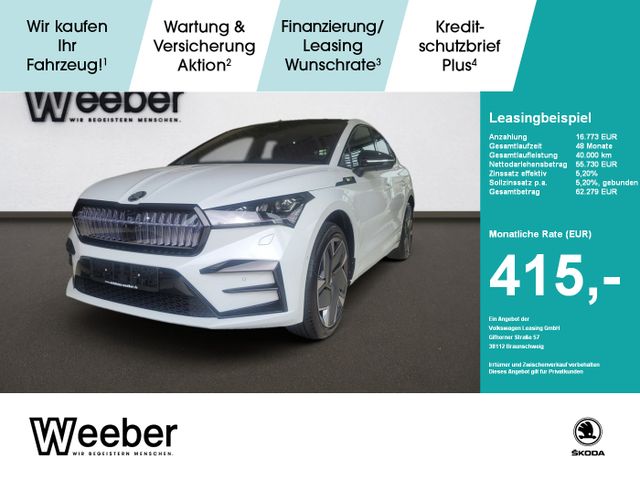 Skoda ENYAQ Coupé 4x4 RS HeadUp AHK Navi LED Leder