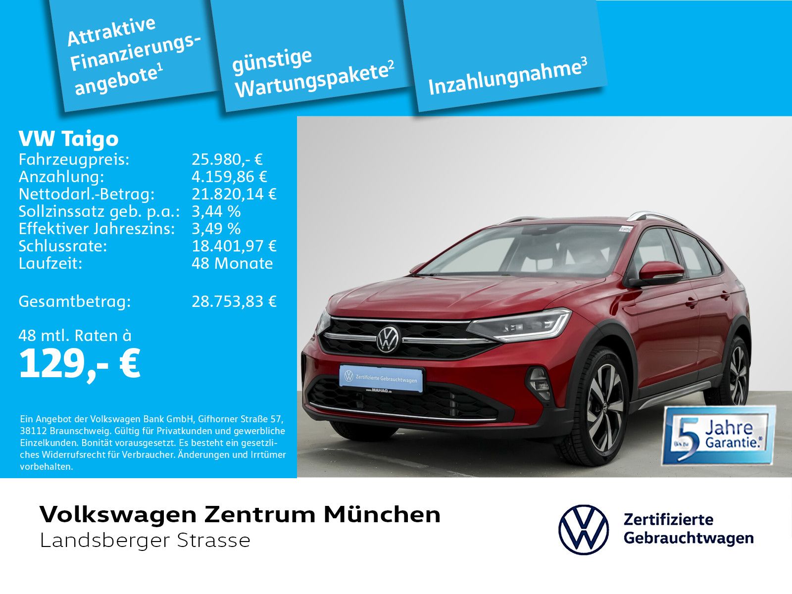 Volkswagen Taigo Style 1.5 TSI ACC IQ.Light IQ.Drive Navi P foto 2