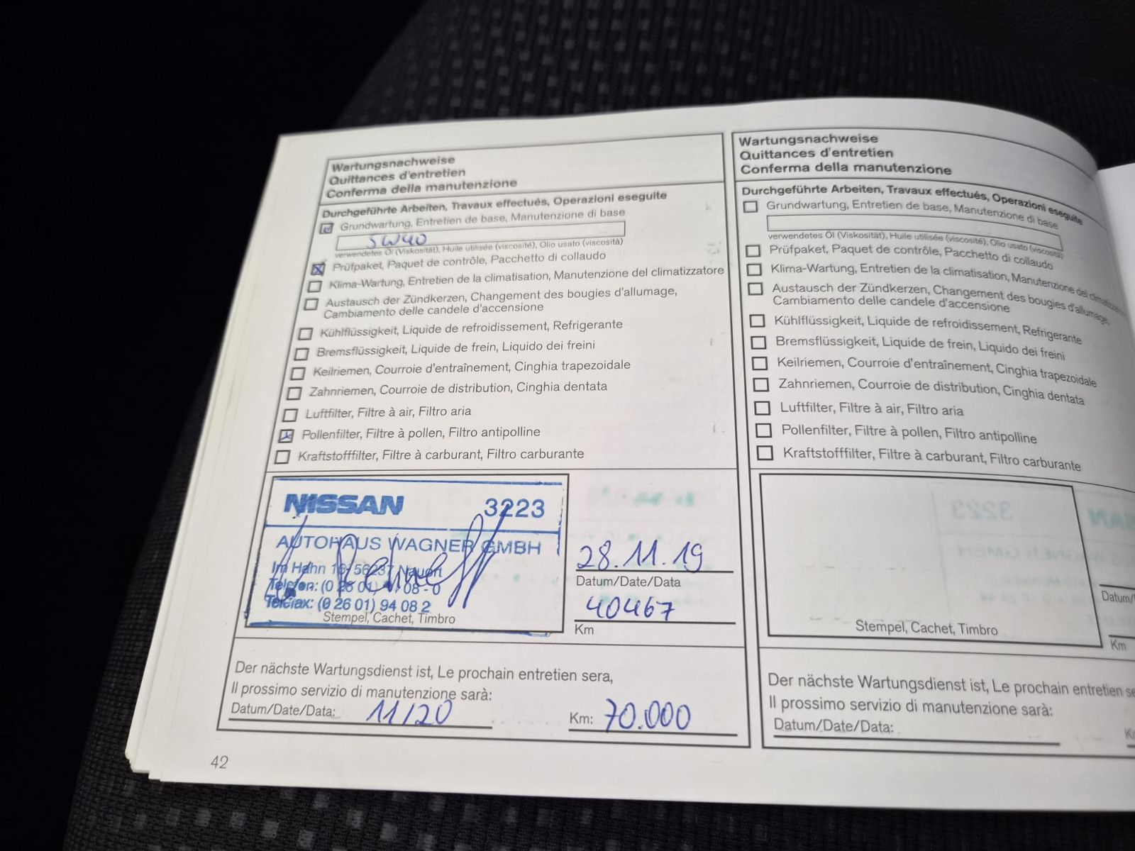 Fahrzeugabbildung Nissan Note Tekna / KLIMA / NUR 63 TKM