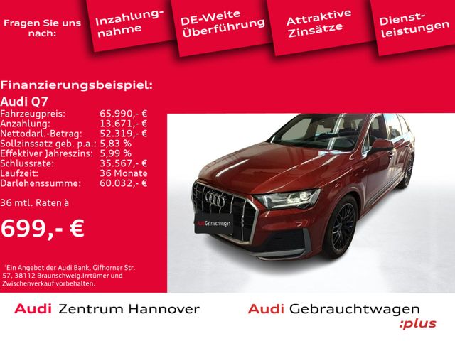 Audi Q7 S line 50 TDI quattro Pano AHK Matrix Kamera