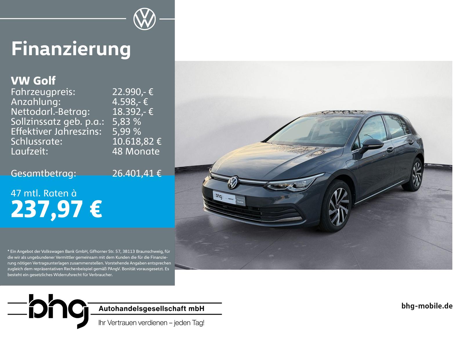 Volkswagen Golf Style 1,4 l eHybrid DSG