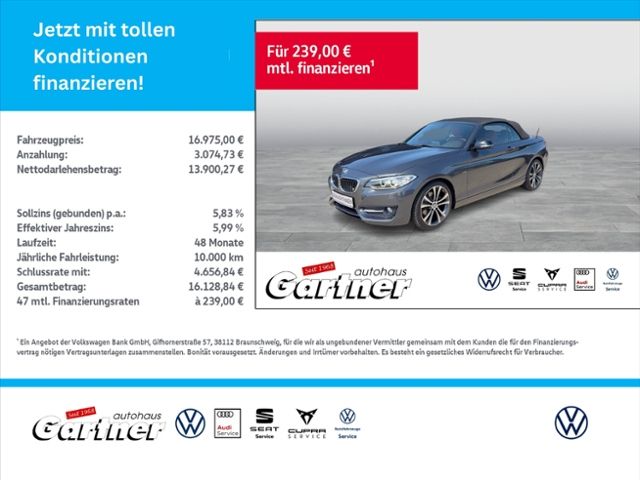 220i CABRIO LINE LEDER XENON REAR VIEW SPORT FW