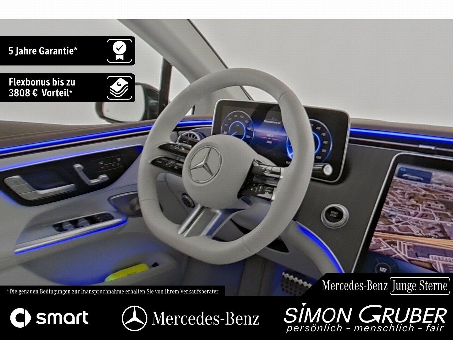 Fahrzeugabbildung Mercedes-Benz EQE 350+ AMG Pano HUD Burm Sitzklima Massage