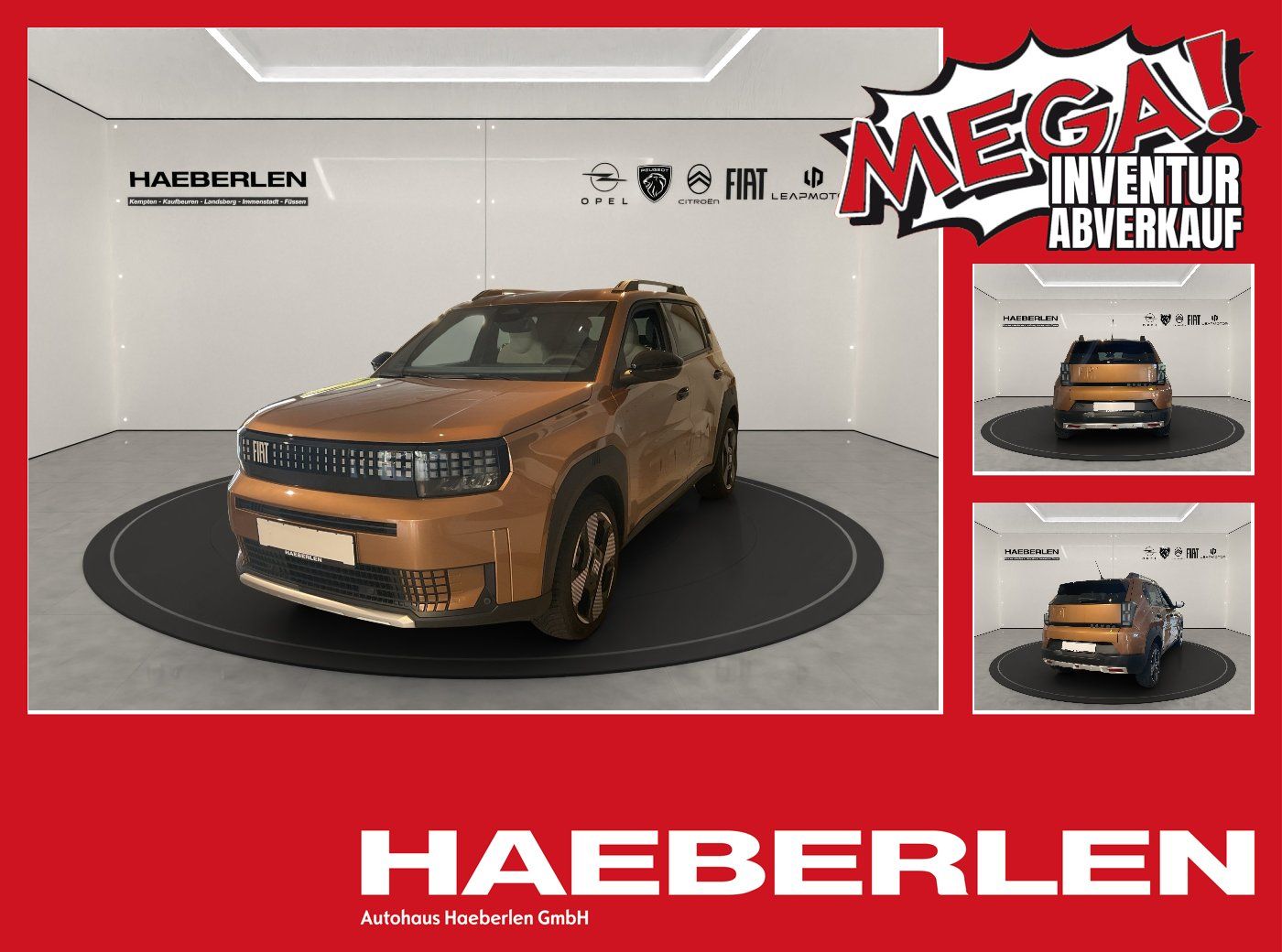 Fiat Grande Panda E LaPrima LED+Navi*Sofort Verfügbar