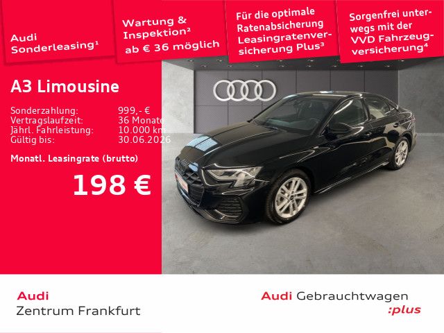 Audi A3 Limousine 30 TFSI S tronic S line Navi DAB VC