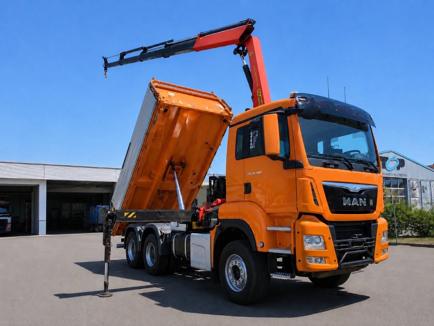MAN TGS 26.480 BB 3-S-Kipper,Kran,Funk