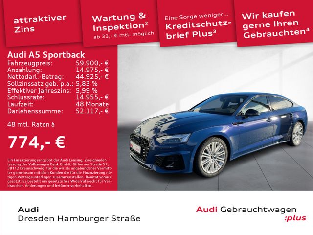 Audi A5 Sportback 35 TDI S line Matrix AHZV Standhz.