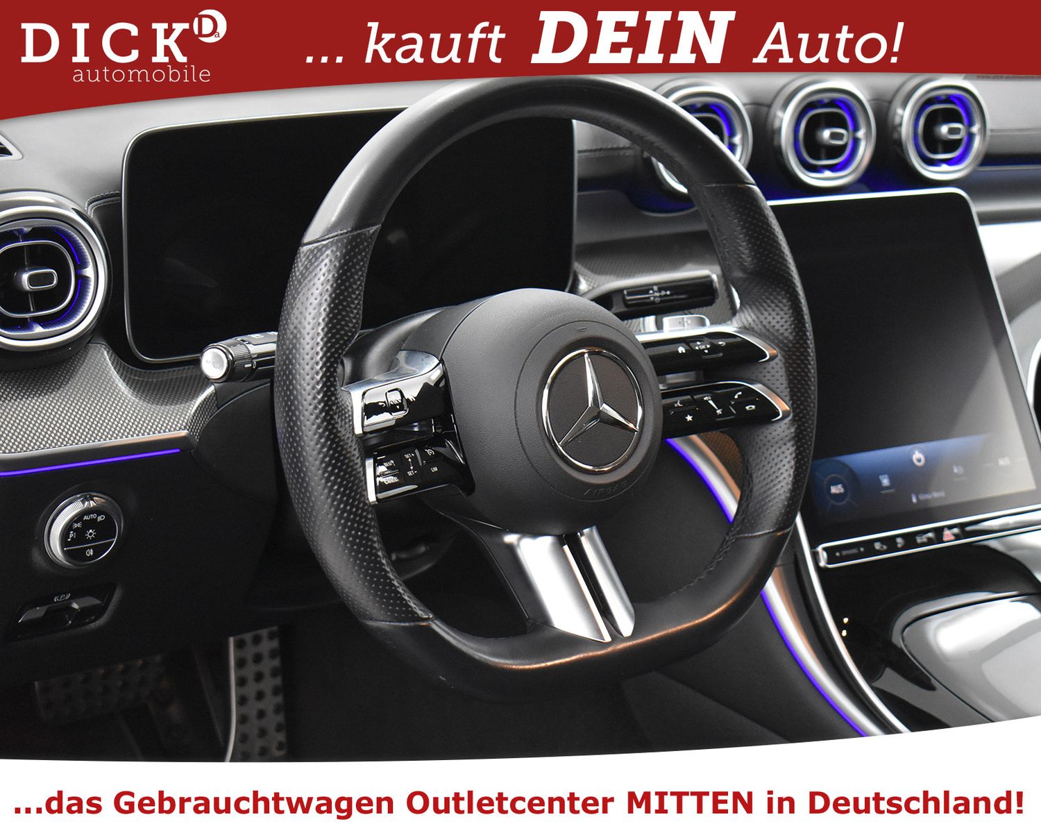 MERCEDES-BENZ C300e 2X AMG Line NIGHT+STDHZ+KAMER+LED+TEMP+18" - Image 10