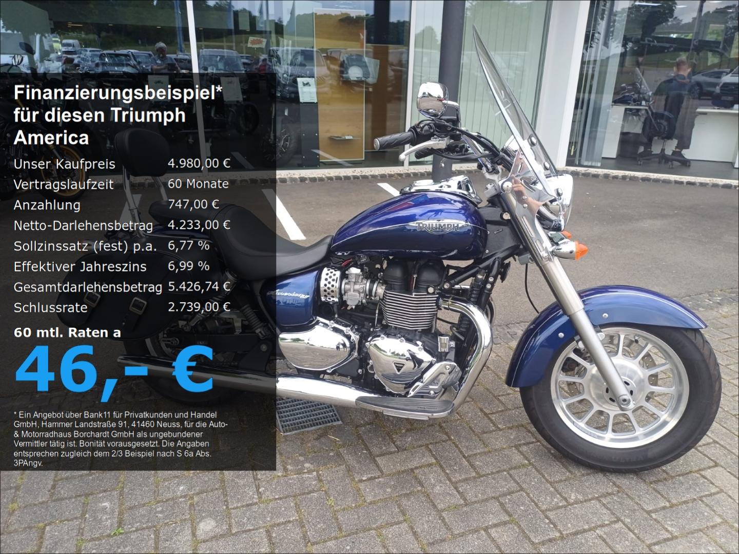 Triumph America LT* Sissybar*Gepäcktaschen*1. Hand*