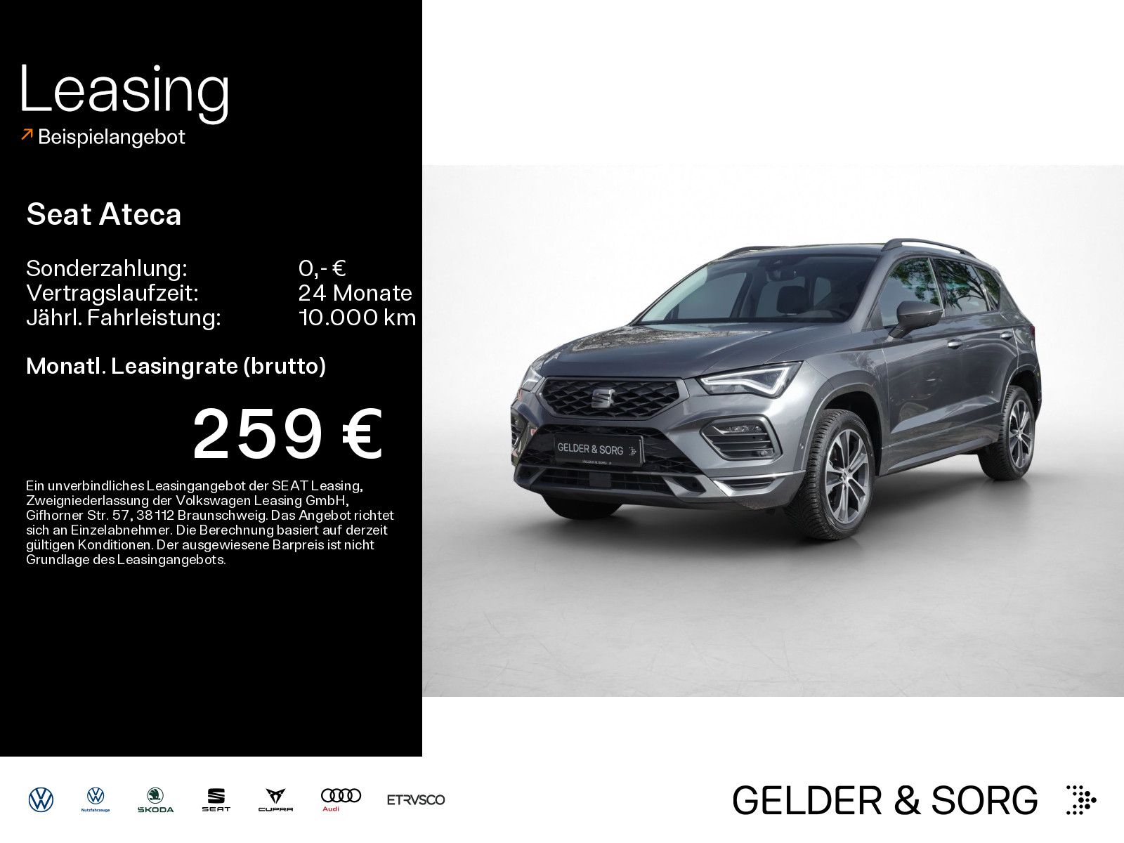 Seat Ateca 1.5 TSI FR AHK*RFK*LED*Navigation*ACC