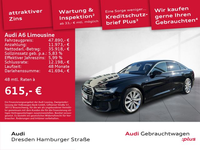 Audi A6 Limousine 45 TFSI sport quattro S line Matrix