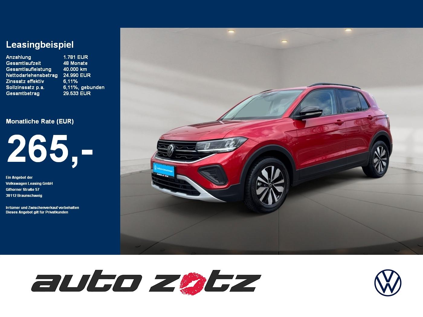 Volkswagen T-Cross Life 1.0 l TSI OPF 7-Gang-DSG Kam.,PDC