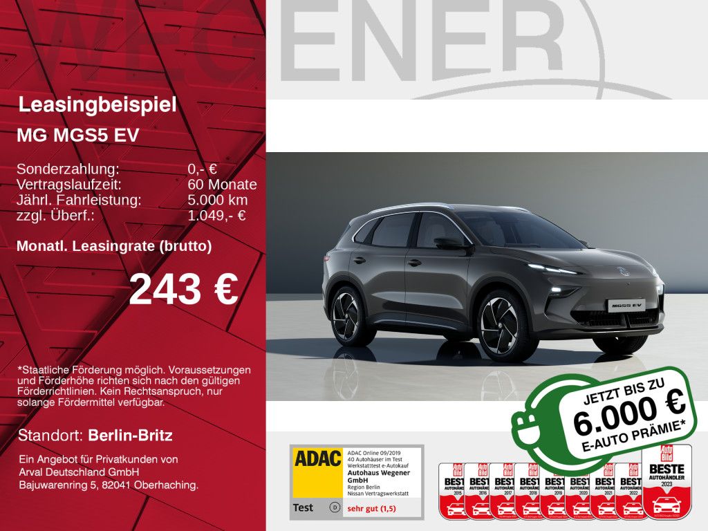 MGS5 EV 49kWh COMFORT - ACC LED KAM TOTW SHZ PDC