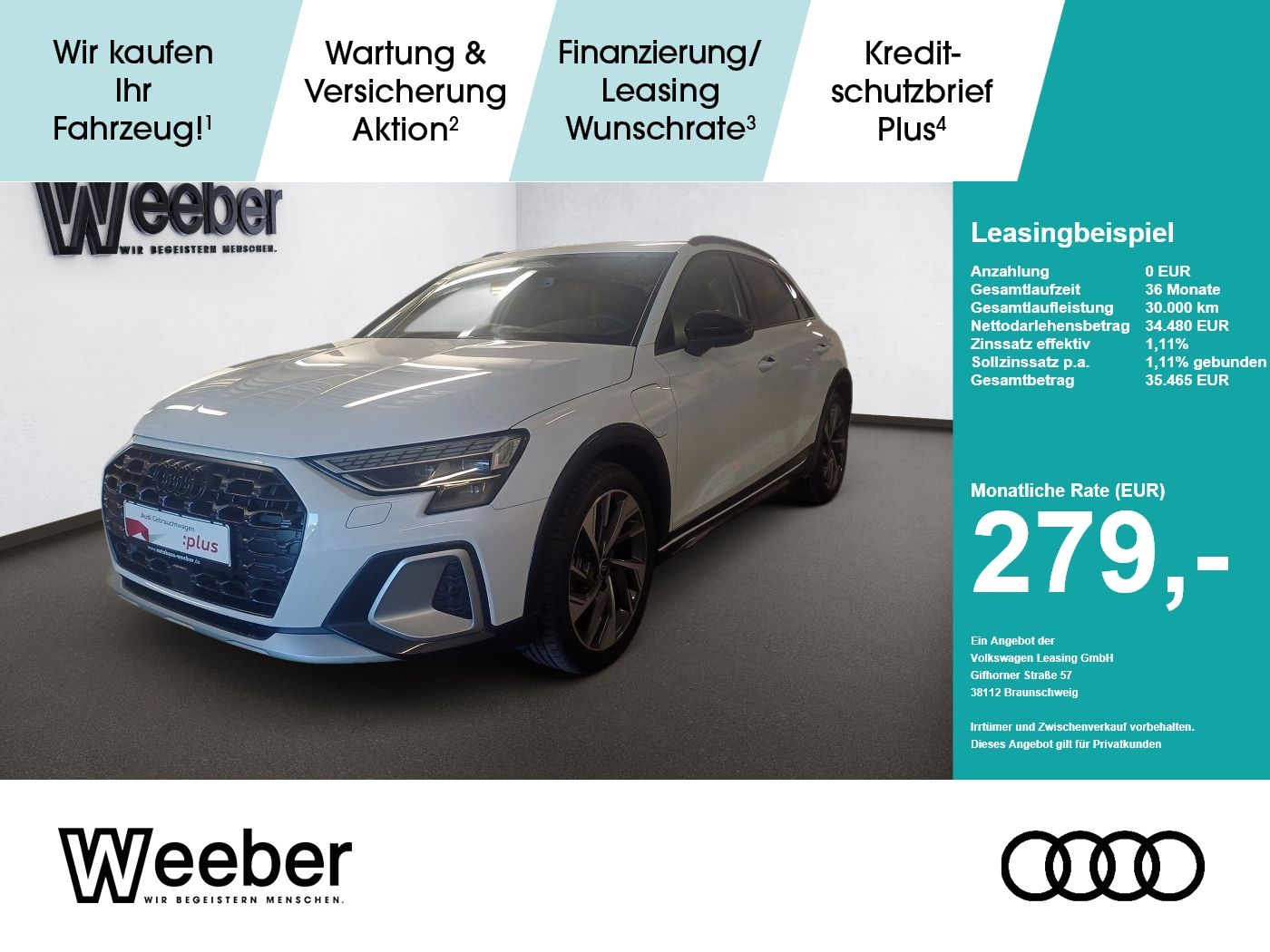 Audi A3 allstreet Hybrid *AHK*MATRIX*SONOS*KAMERA*5J