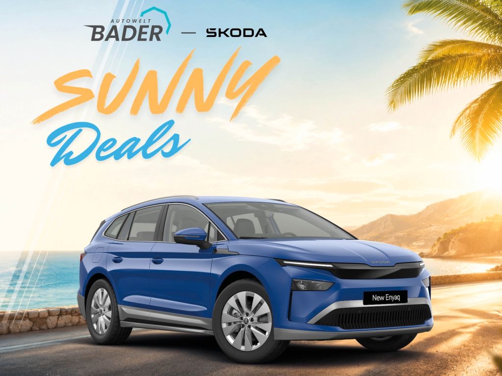 Abbildung Leasingangebot Skoda Enyaq Essence 60 "Sunny Deals" AUTOWELT-BADER!