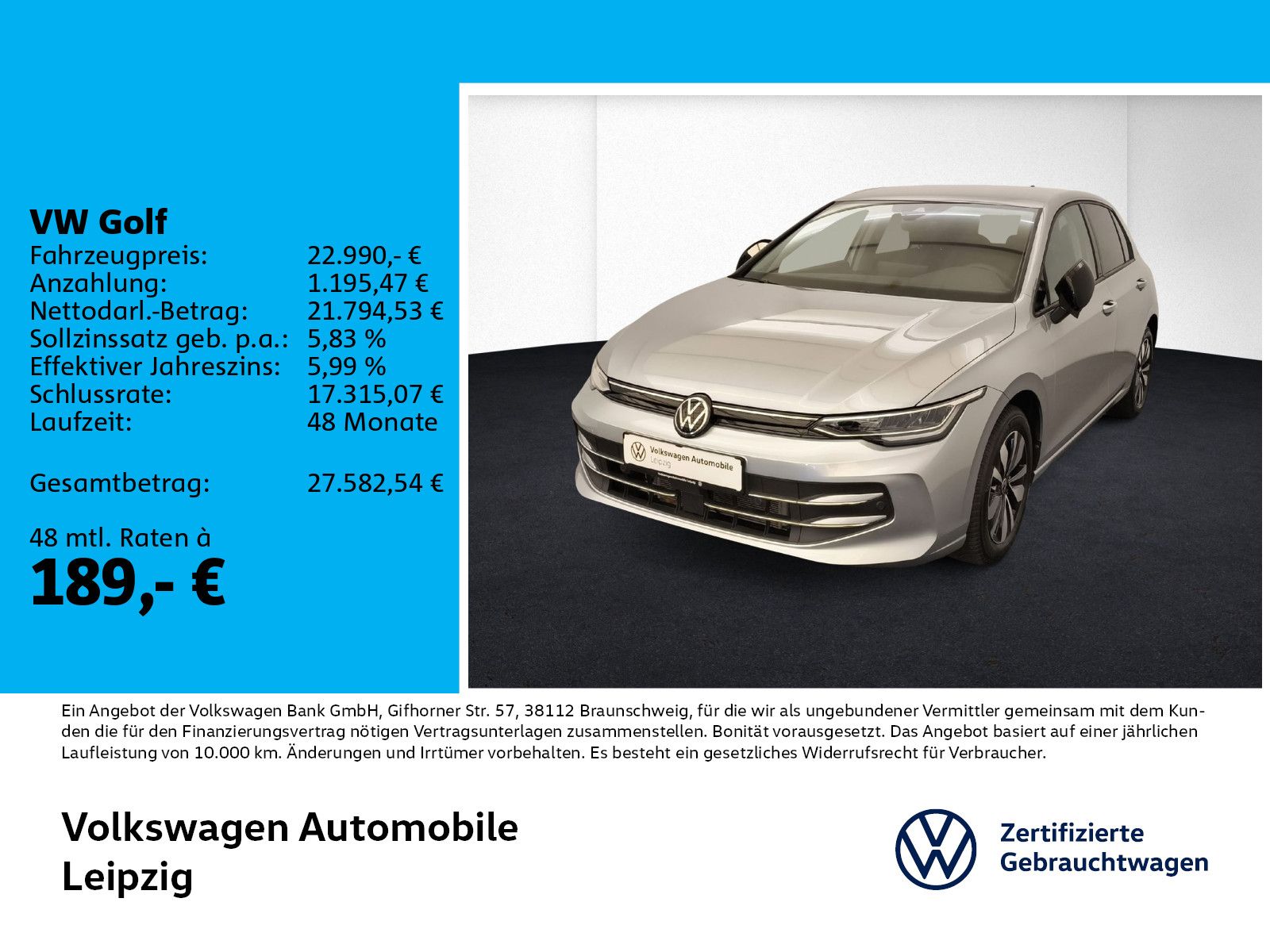 Volkswagen Golf VIII 1.5 TSI Goal ACC Navi PDC LED PDC foto 1