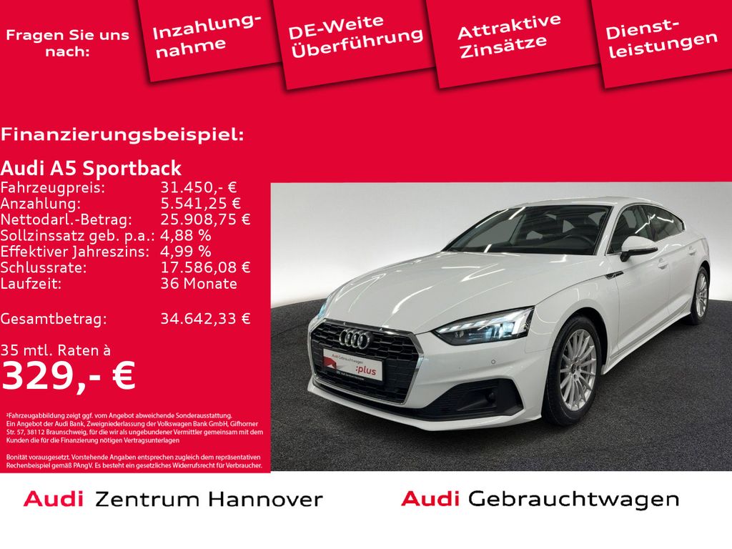 Audi A5 Sportback 40 TDI Matrix Kamera ACC