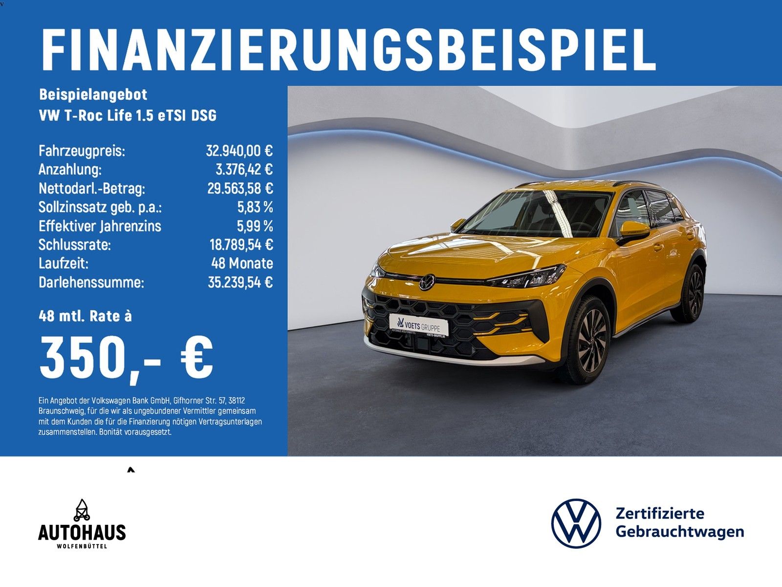 Volkswagen T-Roc Life 1.5 eTSI DSG