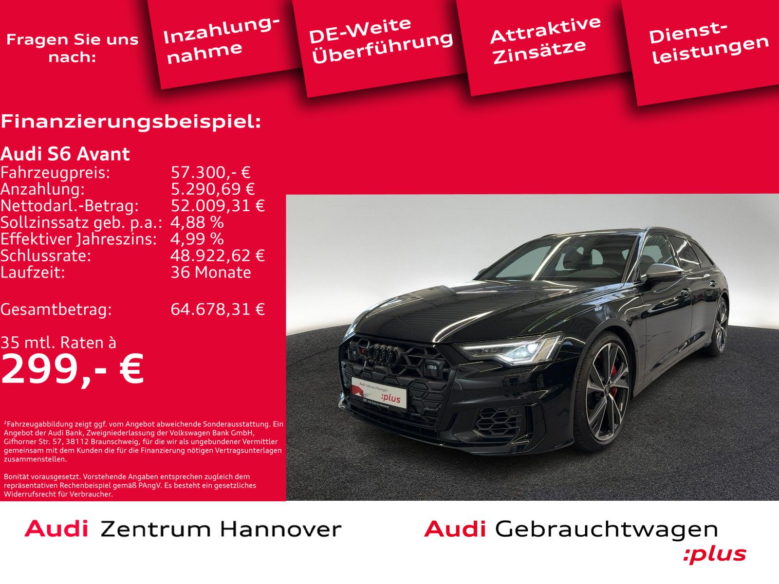 Audi S6 Avant 55 TDI qu. Kamera LED ACC Navi