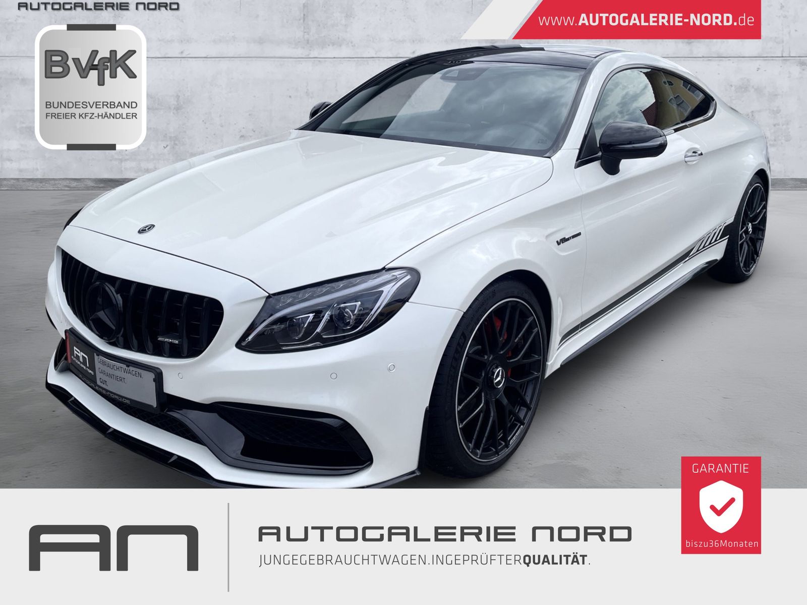 MERCEDES-BENZ C 63 AMG Coupe Pano+HUD+Memory+Burmester