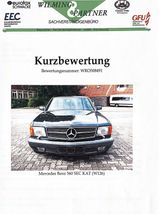 Mercedes-Benz 560 SEC H-Kennz / mit Wertgutachten Classic Data - Mercedes-Benz 560: Coupé, Sec