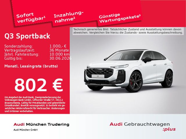 Audi Q3 Sportback e-hybrid S tronic Pano/ACC/HuD