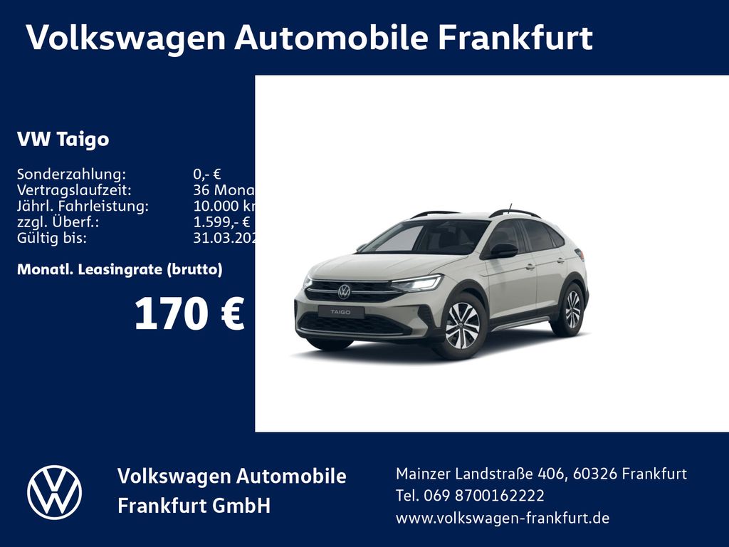 Volkswagen Taigo Life 1,0 l TSI OPF 70 kW (95 PS) 5 -Gang