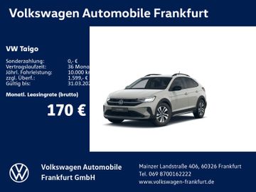 Volkswagen Leasingangebot: Volkswagen Taigo Life 1,0 l TSI OPF 70 kW (95 PS) 5 -Gang