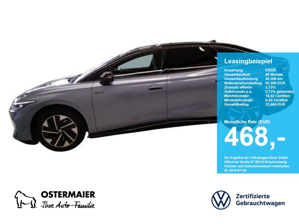 Volkswagen ID.7 GTX 340PS NP.80T AHK.PANO.AREA-V.HEAD-UP.DC