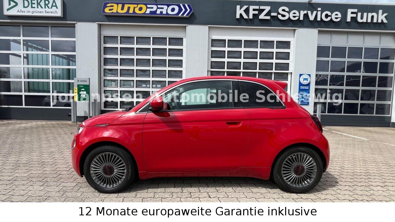 Fiat 500e Icon Red, 42kWh,Klima.Navi,AppleCar,SHZ,LED