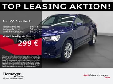 Audi Leasingangebot: Audi Q3 Sportback 35 TFSI S LINE ALCANTARA LED AHK KA