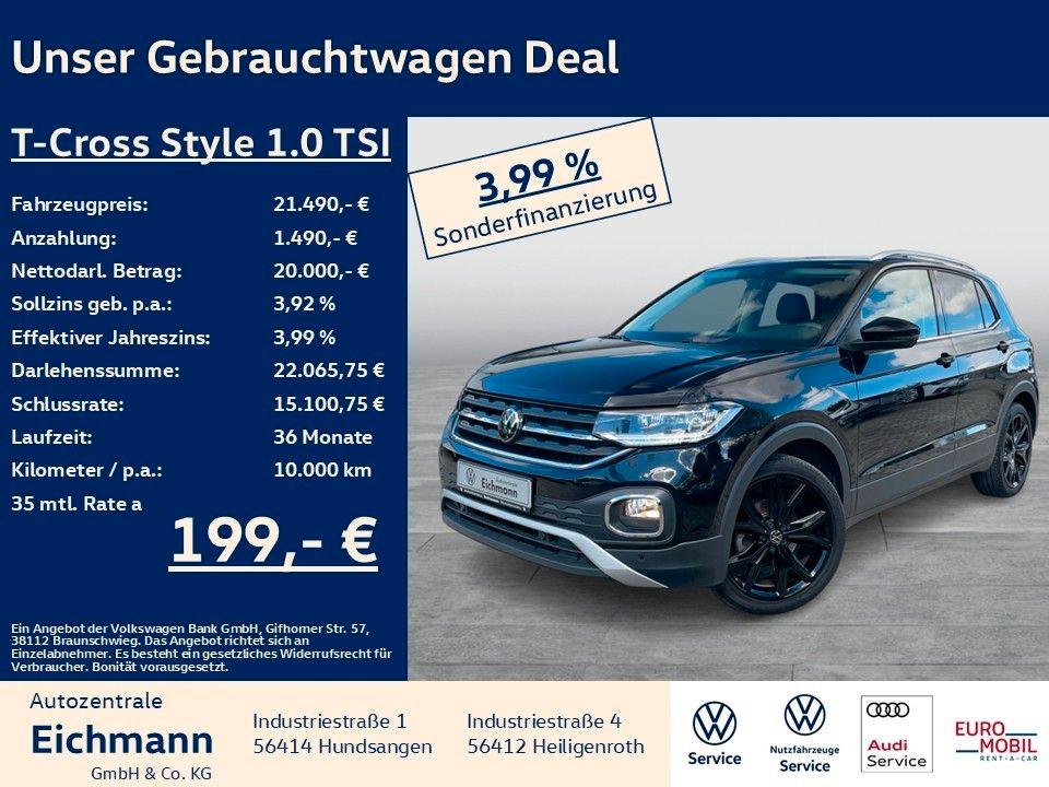 Volkswagen T-Cross Style 1.0 TSI+DSG+LED+APP+ACC+RFK+BLACK