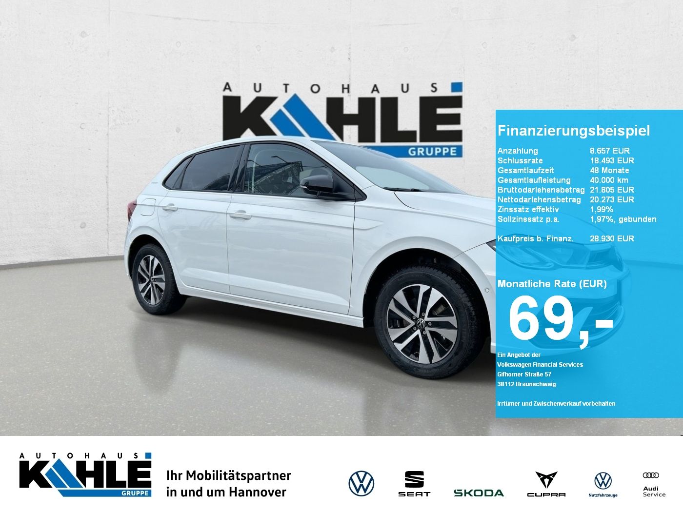 Volkswagen Polo ENERGY 1.0 l TSI OPF DSG CarPlay ACC LED