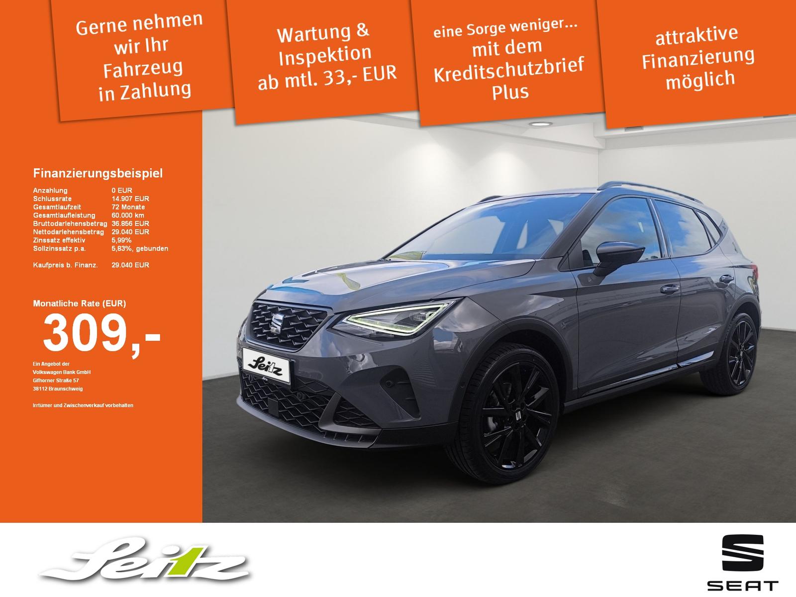 Seat Arona 1.0 TSI FR *LED*KAMERA*NAVI*