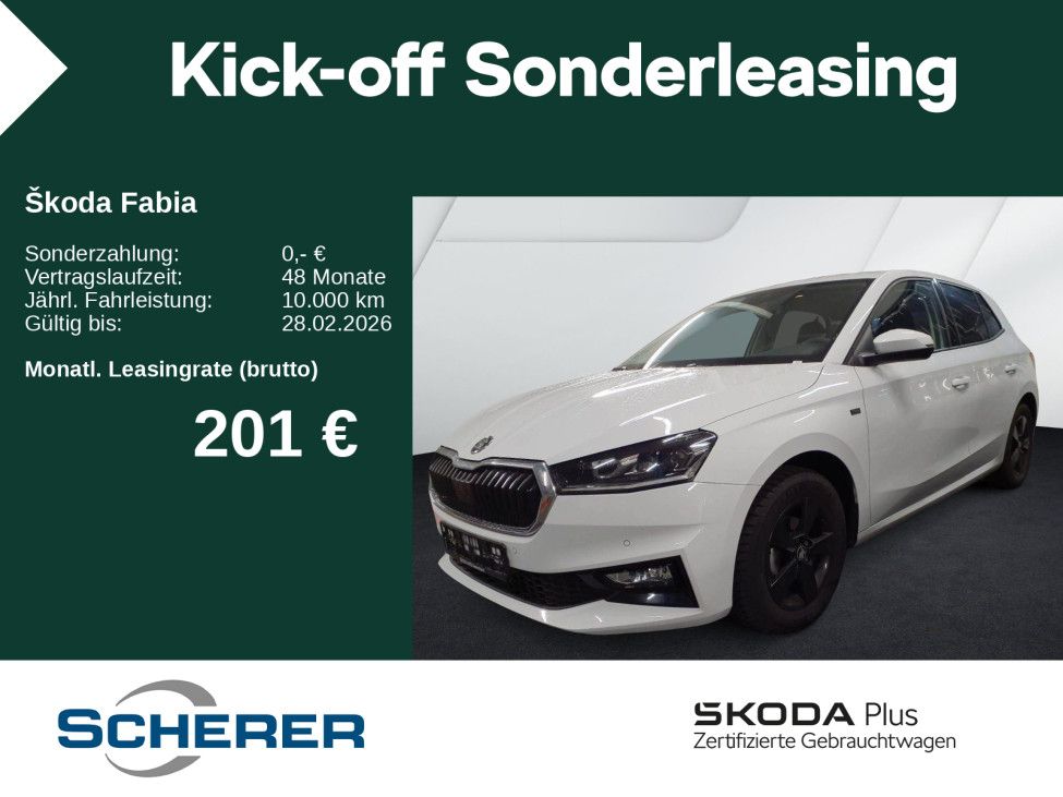 Skoda Fabia Tour 1.0 TSI PDC Kessy RFK SmrtLink SHZ