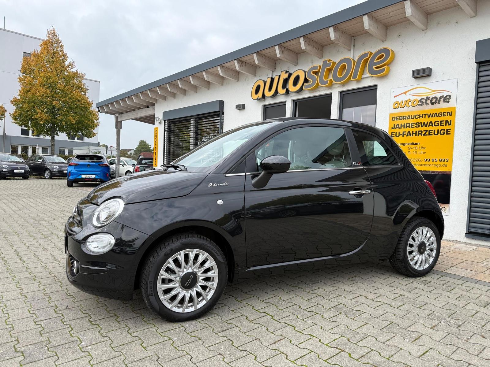 Fiat 500C 1.0 Hybrid Dolcevita *Verdeck Schwarz,Klima