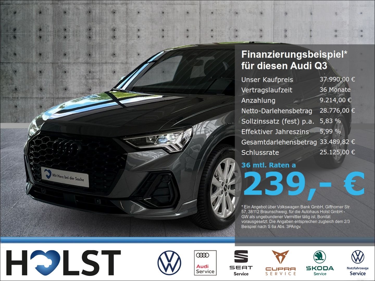 Audi Q3 1.5TFSI S-tronic Sportback S-line NAVI GJR Rü