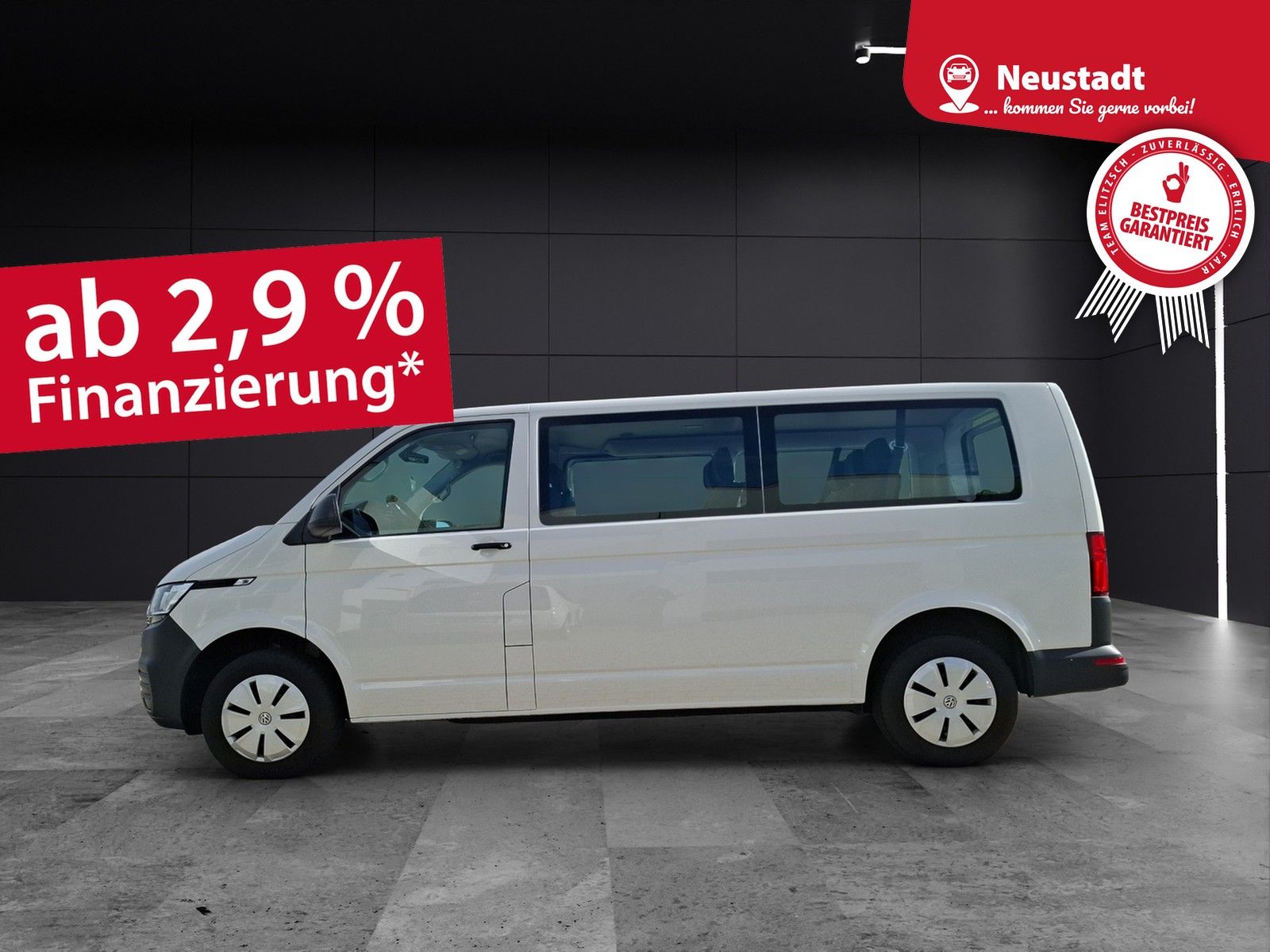 Fahrzeugabbildung Volkswagen T6 Kombi T6.1 TDI 9-Sitzer LR SITZH. PDC KLIMA