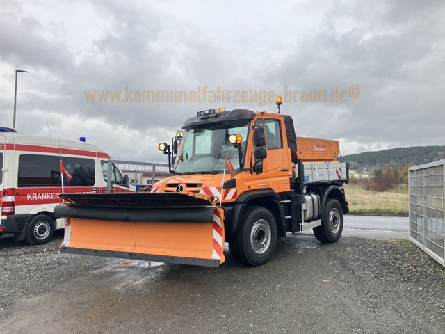 Unimog U 423 Winterdienst*Schneepflug + Streuer*ZW*Vari