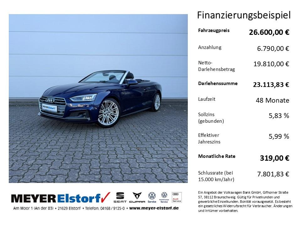 Audi A5 Cabrio 3,0 TDI sport s-line tiptr quattro AHK