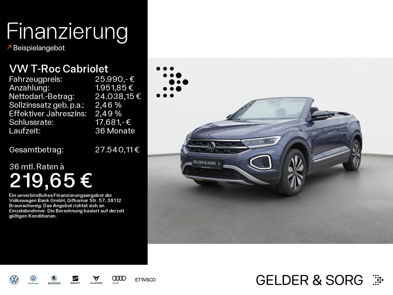 Volkswagen T-Roc Cabriolet 1.0 TSI Goal*RFK*LED*ACC*Digital