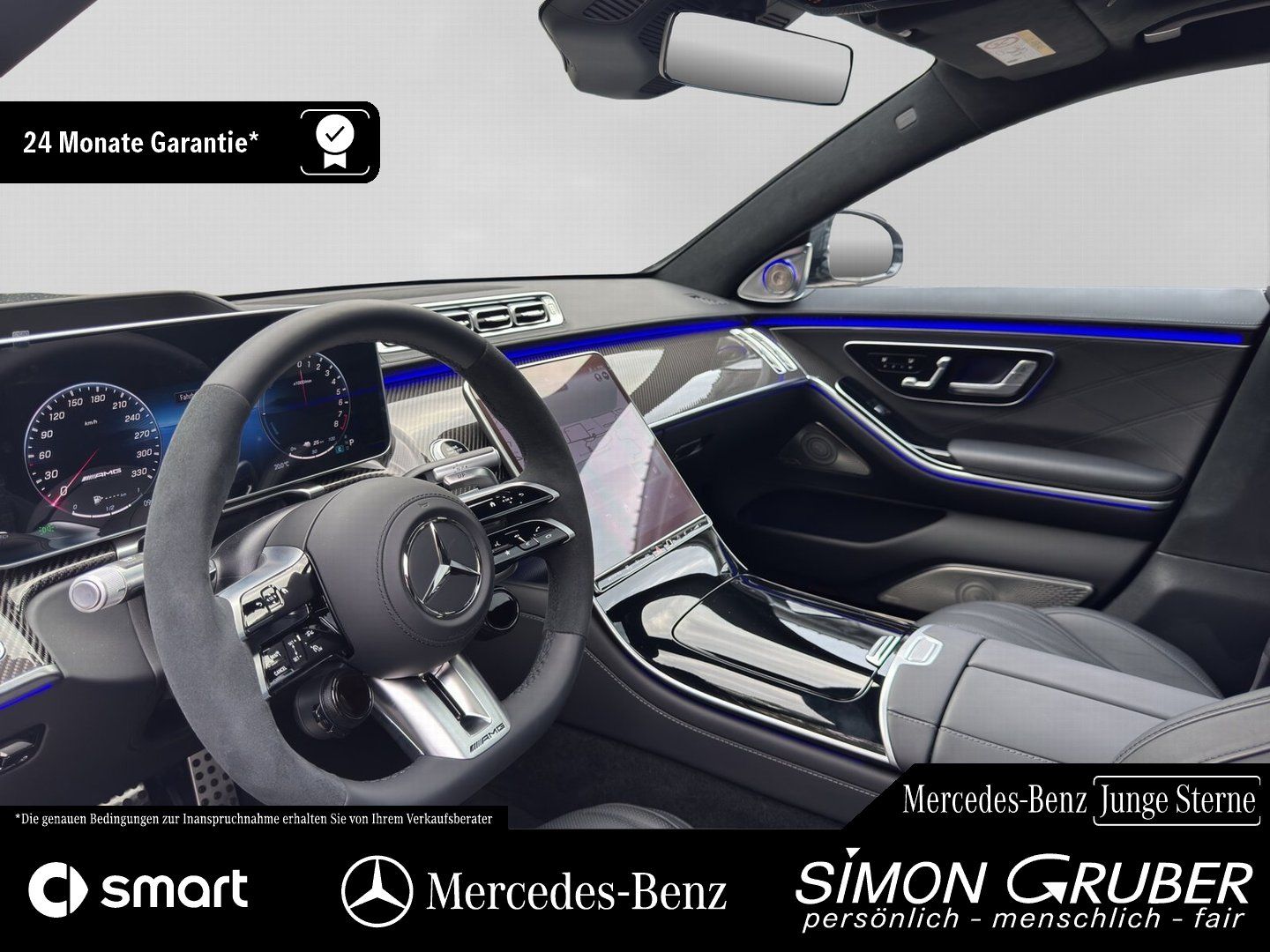 Fahrzeugabbildung Mercedes-Benz S 63 e Perfo L Chauffeur Carbon Burm4D Fondent.