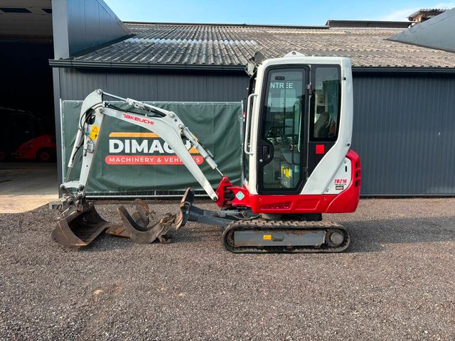 Takeuchi TB 216 NL machine TOP!! 3 buckets