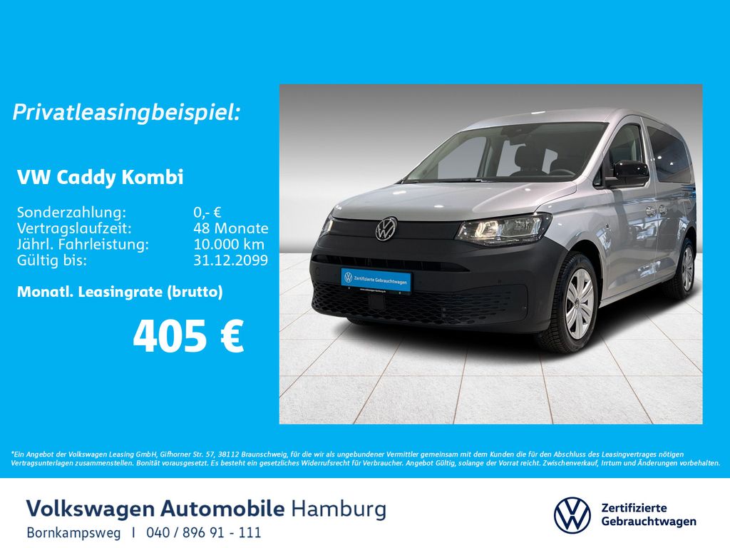 Volkswagen Caddy Kombi 1.5 TSI Navi Einparkhilfe Sitzhzg